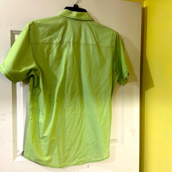 Michael Brandon Button Down Short Sleeve Shirt Light Green Men’s Size M - Picture 2 of 4